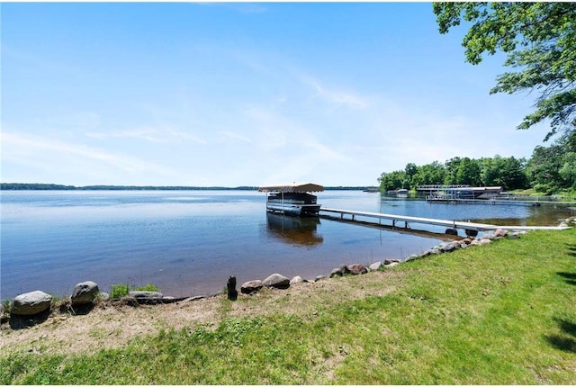 2282 71st St, Luck, WI 54853 - water view with a boat dock