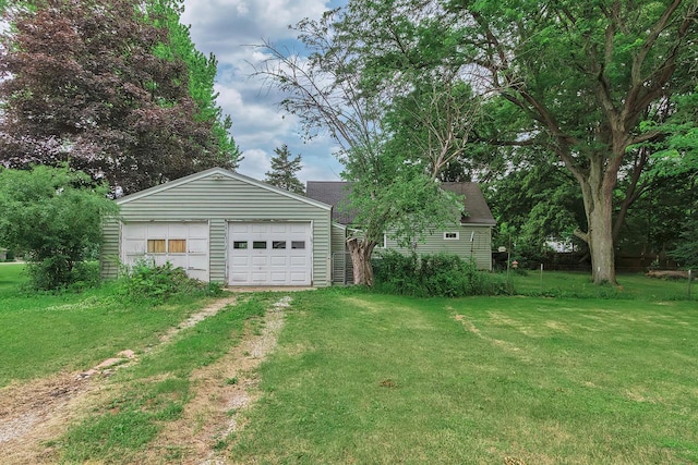 N1236 Walnut Rd, Genoa City, WI 53128 - detached garage featuring driveway