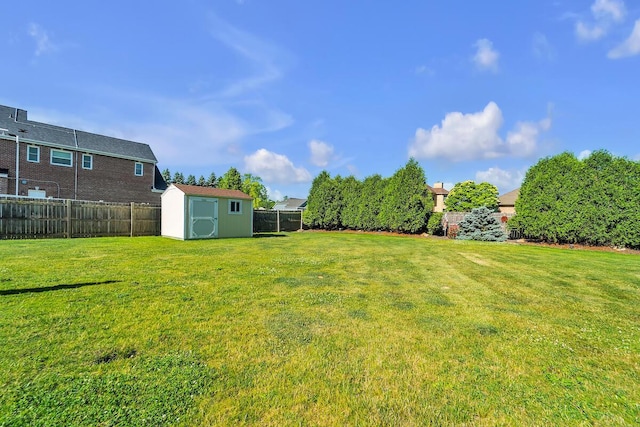8668 47th Ave, Kenosha, WI 53142 - fenced backyard with a storage unit