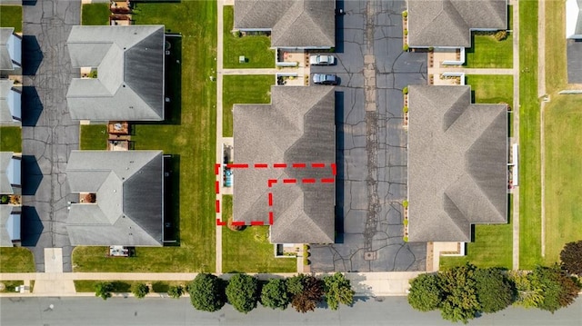 3950 Boardwalk St, Eau Claire, WI 54701 - aerial perspective of suburban area with property parcel outlined
