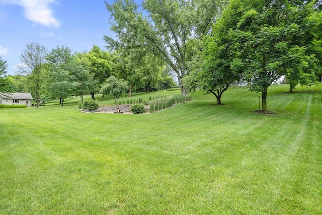 2570 Country Meadow Ct, Green Bay, WI 54313 - view of green lawn featuring view of wooded area