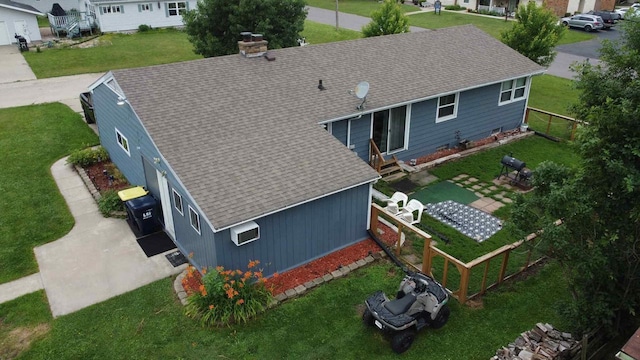 201 Chestnut Dr, Elroy, WI 53929 - view from above of property