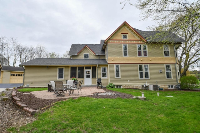 823 E Brandybrook Rd, Wales, WI 53183 - rear view of property featuring a yard and a patio