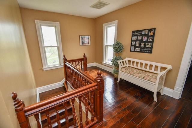 823 E Brandybrook Rd, Wales, WI 53183 - stairway with baseboards and wood-type flooring
