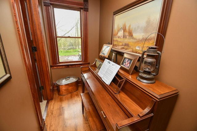 823 E Brandybrook Rd, Wales, WI 53183 - office area featuring wood finished floors
