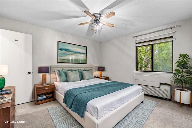 10824 W Donna Dr, Milwaukee, WI 53224 - bedroom with light colored carpet and a ceiling fan