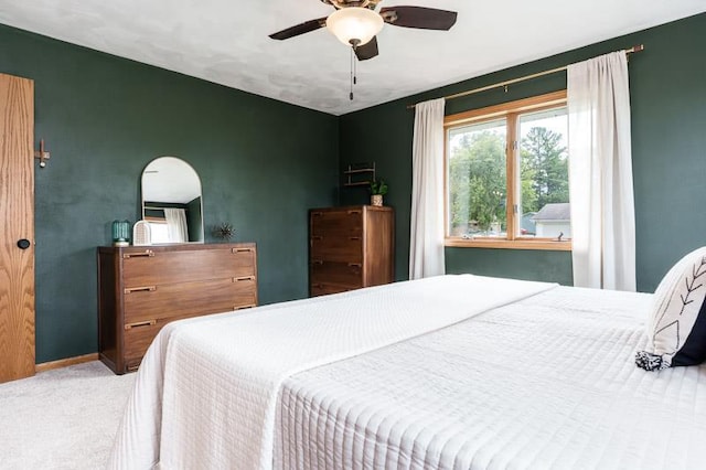 810 Capman St, Milton, WI 53563 - bedroom with carpet flooring and ceiling fan