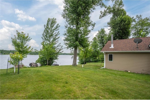 1674 W White Ash Dr, Balsam Lake, WI 54810 - view of grassy yard with a water view