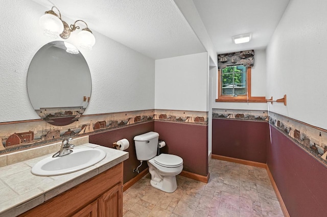 520 Bayberry Ln, Slinger, WI 53086 - bathroom with vanity and stone finish floors