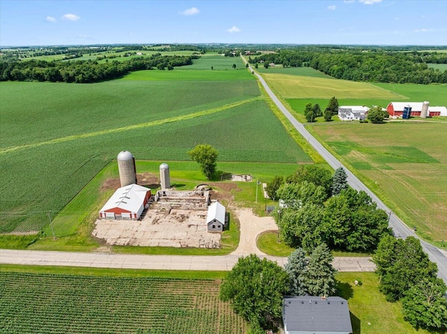 5306 Hillcrest Dr, Allenton, WI 53002 - overview of rural landscape featuring extensive farmland