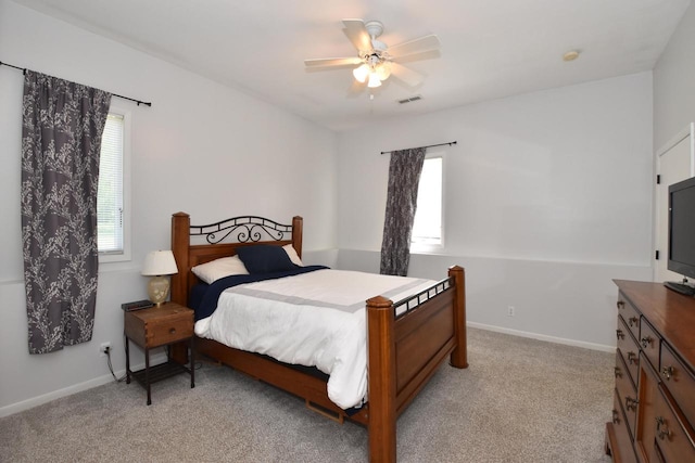11811 213th Ave, Bristol, WI 53104 - bedroom featuring light carpet and a ceiling fan