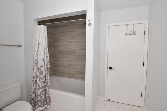 11811 213th Ave, Bristol, WI 53104 - bathroom featuring shower / bath combination with curtain and tile patterned floors