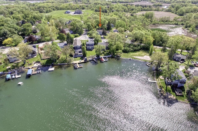 11811 213th Ave, Bristol, WI 53104 - aerial view of property's location featuring a large body of water and nearby suburban area