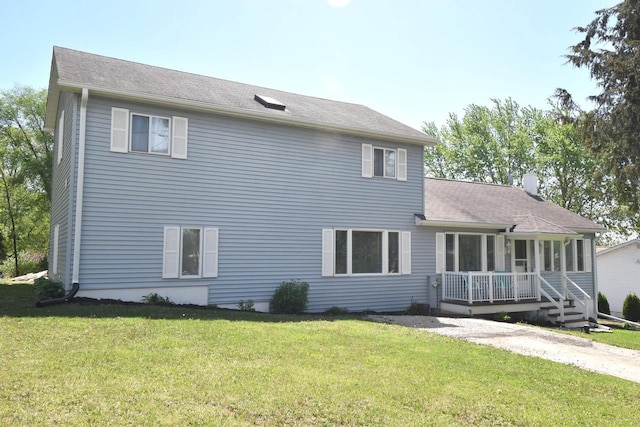 11811 213th Ave, Bristol, WI 53104 - view of front of property featuring a front lawn, a chimney, and a shingled roof