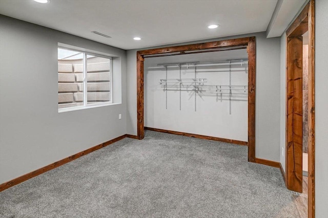 5716 Sauk Ln, Mcfarland, WI 53558 - unfurnished bedroom with carpet floors, a closet, and recessed lighting