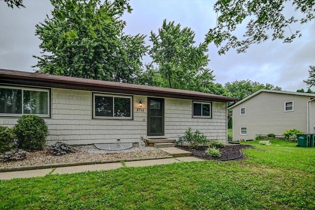 5716 Sauk Ln, Mcfarland, WI 53558 - ranch-style house featuring a front yard