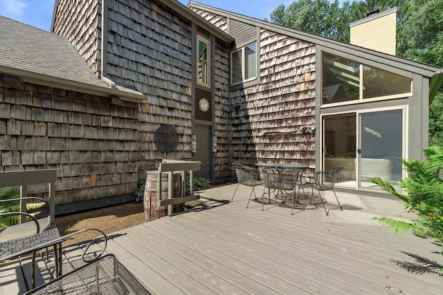 36 Stonewood Ct Unit 36, Wind Point, WI 53402 - deck with outdoor dining area