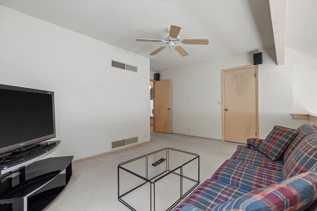 36 Stonewood Ct Unit 36, Wind Point, WI 53402 - carpeted living area with ceiling fan