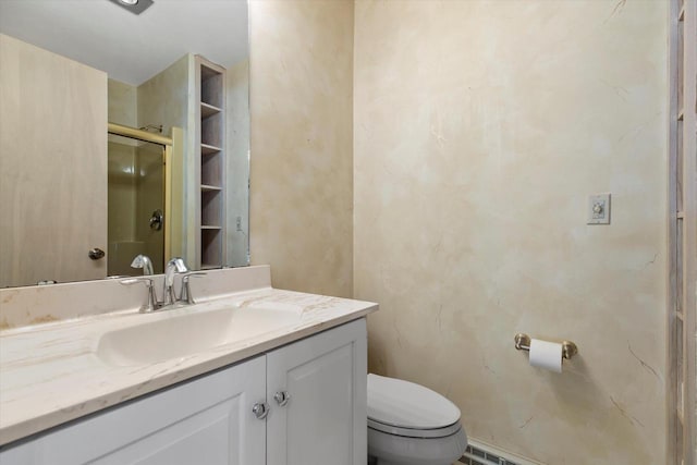 36 Stonewood Ct Unit 36, Wind Point, WI 53402 - bathroom featuring vanity and an enclosed shower