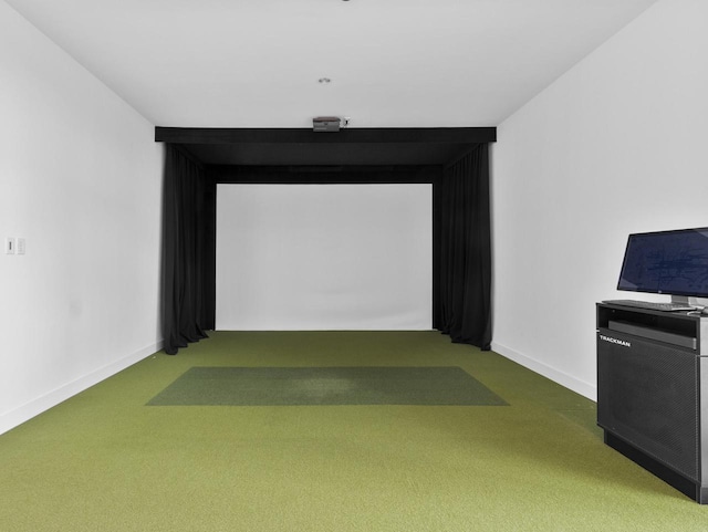 9352 S Alder Pl Unit 105, Oak Creek, WI 53154 - game room featuring golf simulator and carpet floors