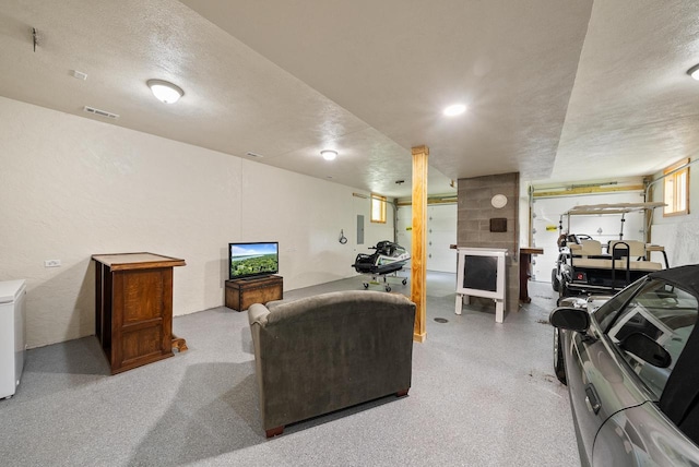 N3245 Walnut Rd, Lake Geneva, WI 53147 - living room with a textured ceiling