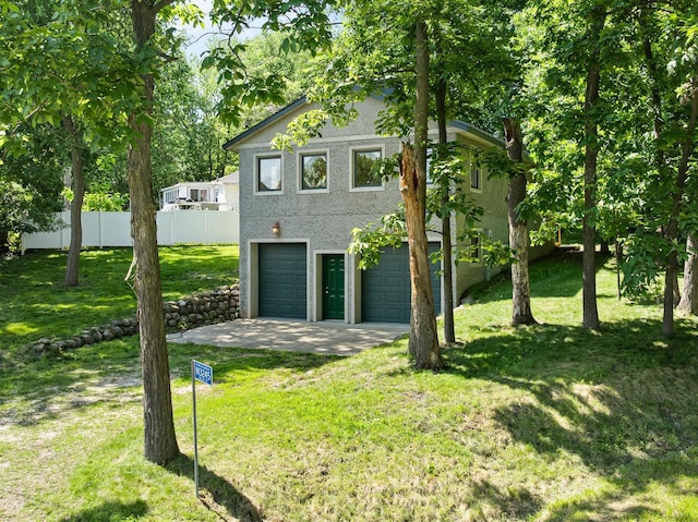 N3245 Walnut Rd, Lake Geneva, WI 53147 - view of front facade with stucco siding