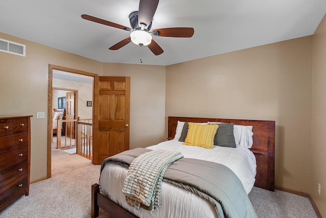 1948 Field Cliffe Dr, Richfield, WI 53076 - bedroom featuring light carpet and ceiling fan