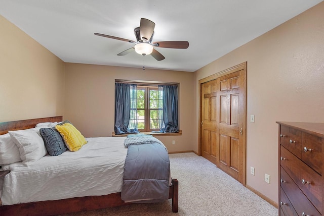 1948 Field Cliffe Dr, Richfield, WI 53076 - carpeted bedroom featuring baseboards and a ceiling fan