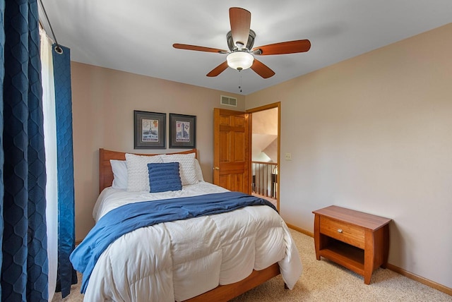 1948 Field Cliffe Dr, Richfield, WI 53076 - bedroom featuring light carpet and a ceiling fan