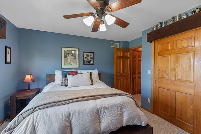 1948 Field Cliffe Dr, Richfield, WI 53076 - bedroom with carpet and a ceiling fan