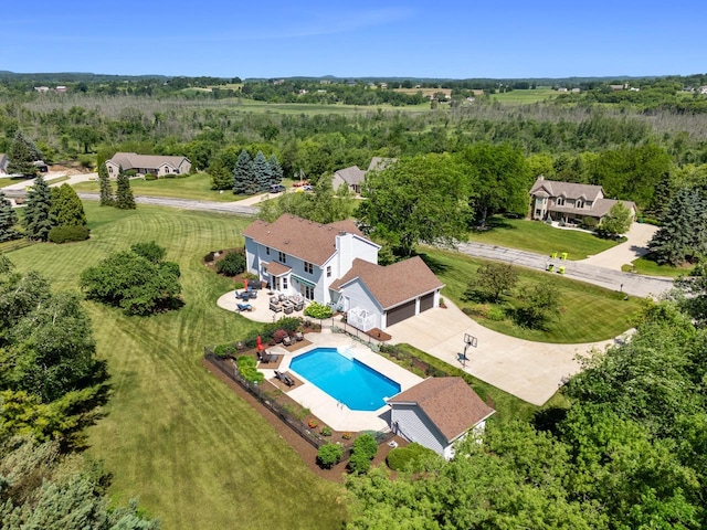 1948 Field Cliffe Dr, Richfield, WI 53076 - aerial view of a pool area