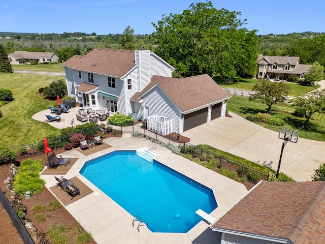 1948 Field Cliffe Dr, Richfield, WI 53076 - view of swimming pool featuring a patio area