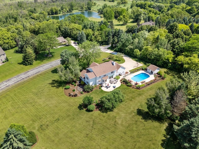 1948 Field Cliffe Dr, Richfield, WI 53076 - bird's eye view of a large body of water and a pool area
