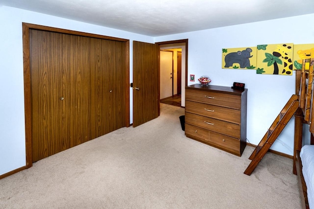 1882 Davis Ln, Waukesha, WI 53189 - bedroom featuring light carpet and a closet