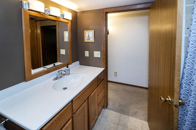 1882 Davis Ln, Waukesha, WI 53189 - bathroom with vanity and baseboards