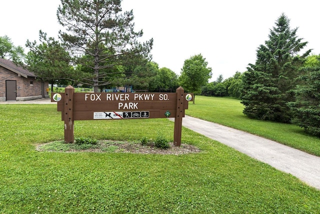 1882 Davis Ln, Waukesha, WI 53189 - community / neighborhood sign with a lawn