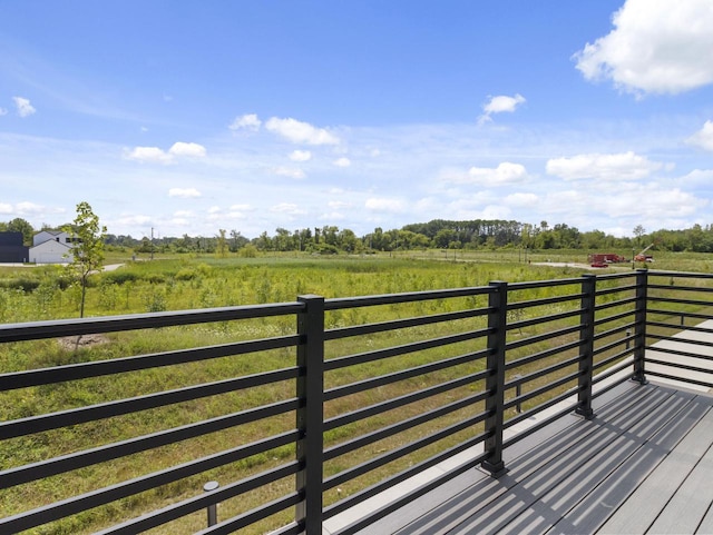 4199 E Hemlock Dr Unit 108, Oak Creek, WI 53154 - wooden deck with a view of rural / pastoral area