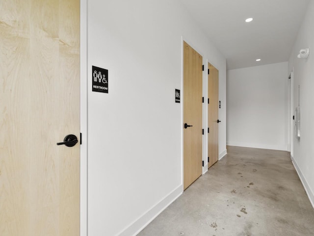 4199 E Hemlock Dr Unit 108, Oak Creek, WI 53154 - hall featuring concrete flooring and recessed lighting
