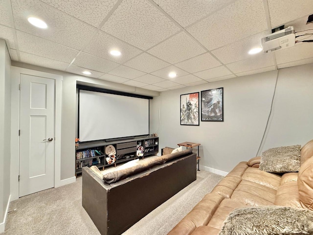 2324 Boulder Ln, Beloit, WI 53511 - home theater featuring light carpet and recessed lighting