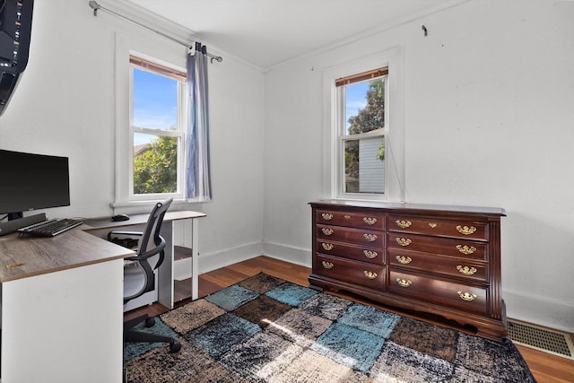 2147 S 71st St, West Allis, WI 53219 - office with wood finished floors and ornamental molding