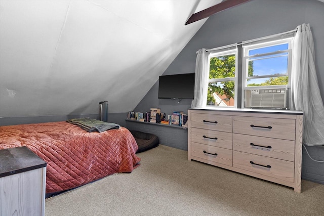 2147 S 71st St, West Allis, WI 53219 - carpeted bedroom featuring vaulted ceiling and cooling unit