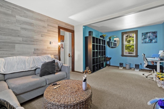 2147 S 71st St, West Allis, WI 53219 - living area with baseboards and carpet