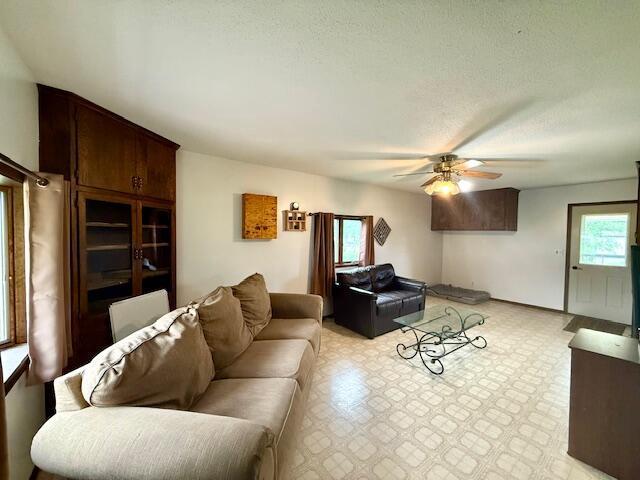202 Nelson Ct, Caledonia, MN 55921 - living area featuring ceiling fan