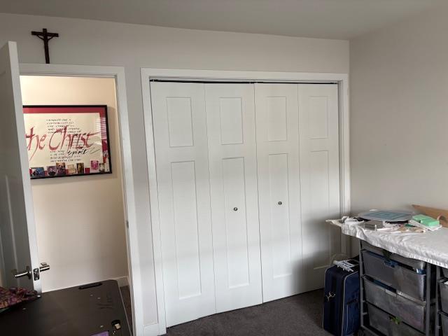 1965 N Windsor Ave, Cottage Grove, WI 53527 - bedroom with a closet and dark carpet