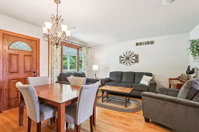 N64W20755 Mill Rd, Menomonee Falls, WI 53051 - dining space featuring a chandelier and light wood finished floors