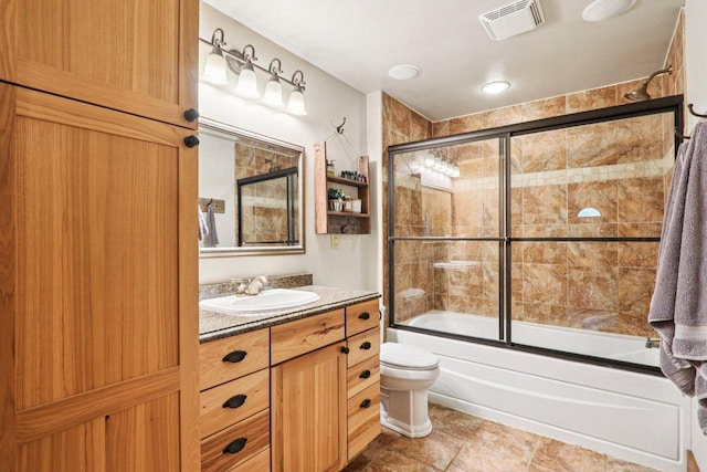 N64W20755 Mill Rd, Menomonee Falls, WI 53051 - full bathroom with vanity and shower / bath combination with glass door