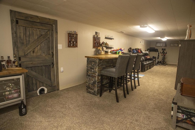 2563 S 91st St, West Allis, WI 53227 - indoor dry bar featuring carpet flooring