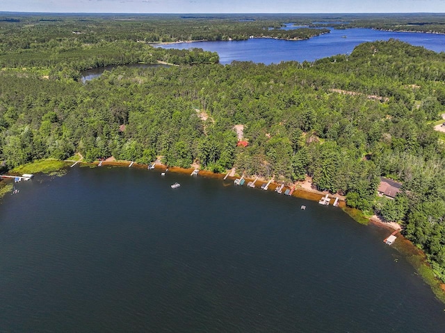 W6020 Northern Lights Cir Unit 7, Tomahawk, WI 54487 - view of property location with a heavily wooded area and a nearby body of water