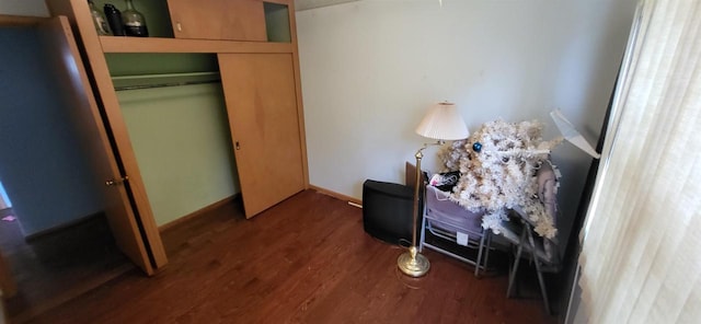 921 S 10th St, Wisconsin Rapids, WI 54494 - bedroom with wood finished floors and a closet
