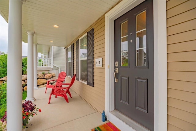 615 Prospect Rd, Waunakee, WI 53597 - doorway to property with covered porch